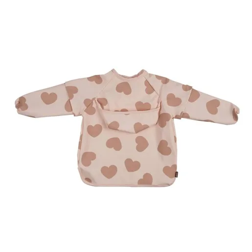 Babero con Mangas Impermeable Love Rosa Beaba