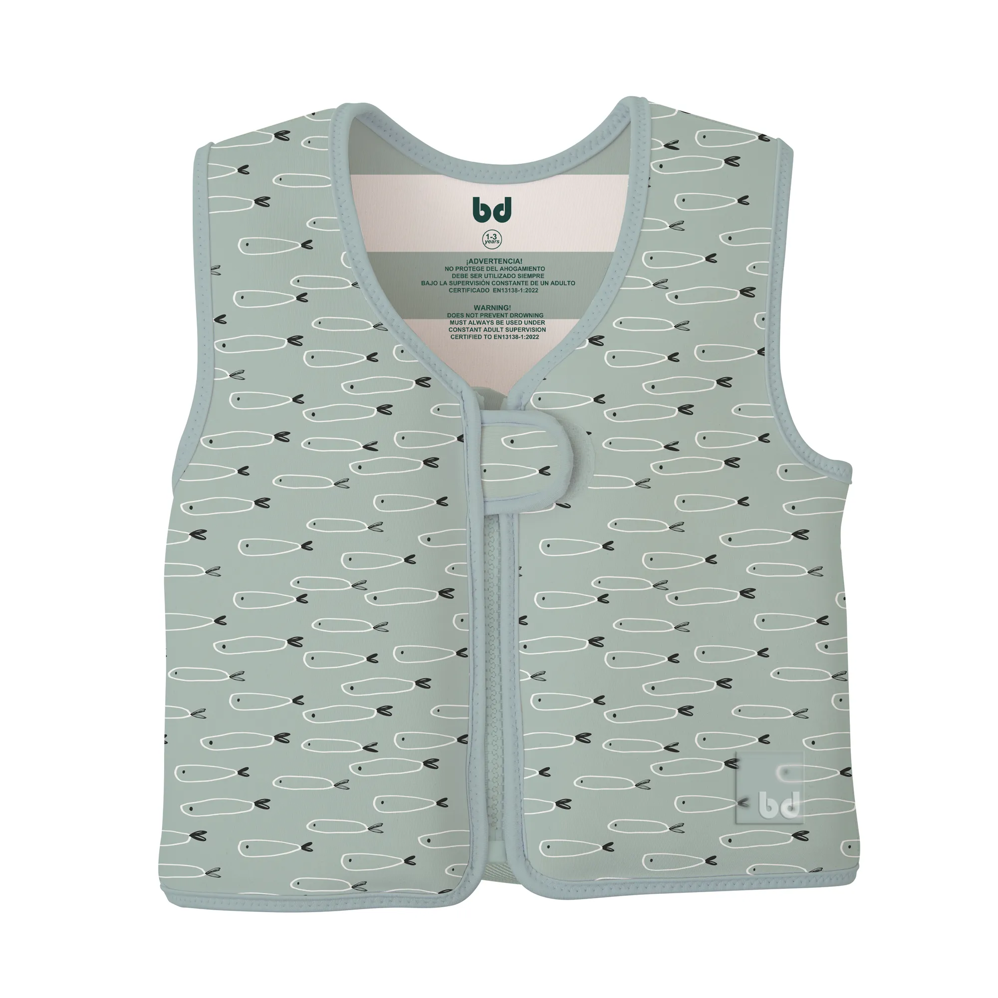 Chaleco Flotador Fish Verde 12-36 meses Bimbidreams