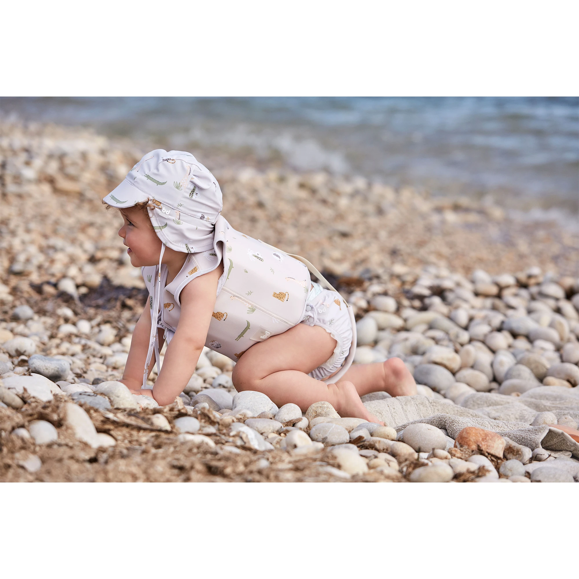 Gorra con Protecci��n Solar Jungle 12-36 meses Bimbidreams