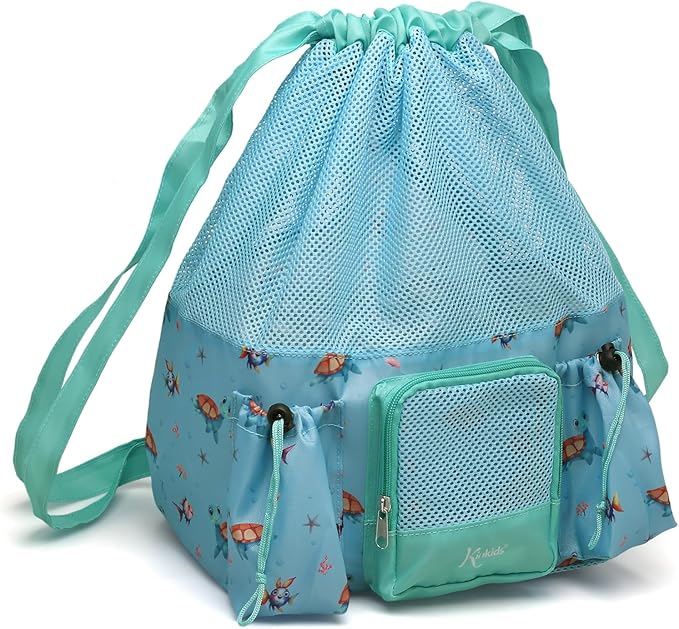 Bolsa de Playa Tortugas Azul Kiokids