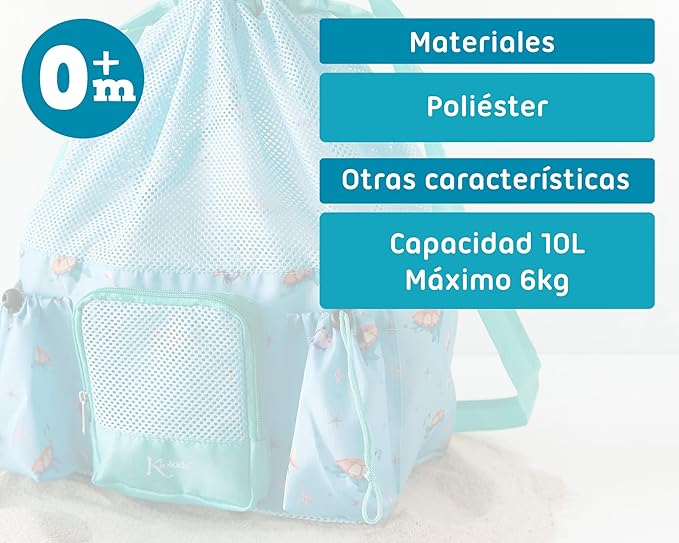 Bolsa de Playa Tortugas Azul Kiokids
