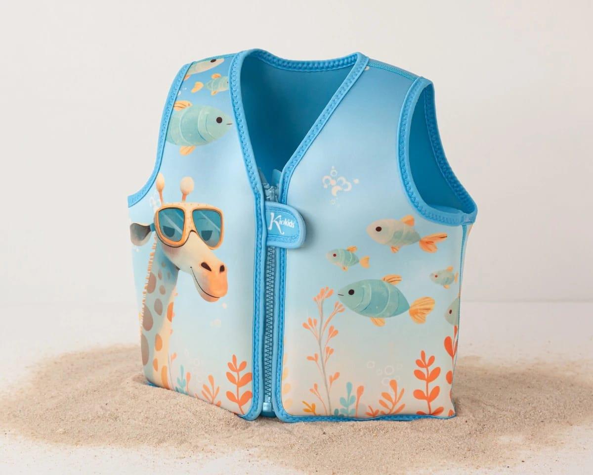 Chaleco de Flotaci��n KioKids Jirafa Azul 15-19 kg