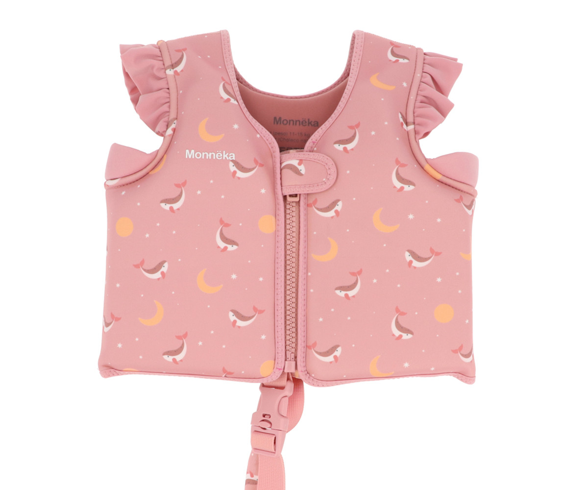 Chaleco Flotador Aprendizaje Ballena Rosa